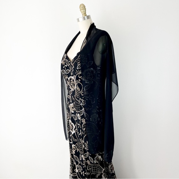 LAST CHANCE Montage by Mon Cheri • Lace and Sequin Detail Gown - Picture 2 of 9